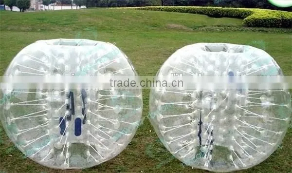 Wholesale inflatable bubble knocker bumper ball/ bubble soccer for adult playing