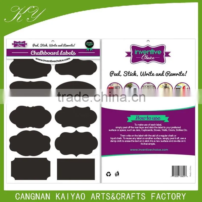 Vinyl Sticker Type and Wall Sticker Style chalkboard labels