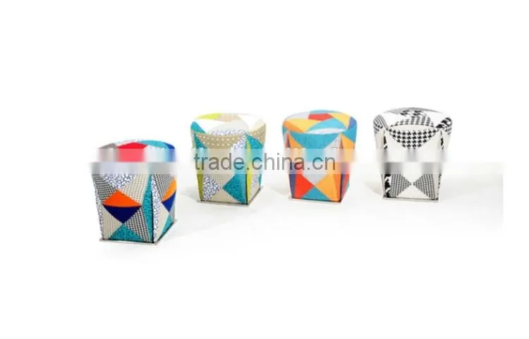 ethnic patchwork stools