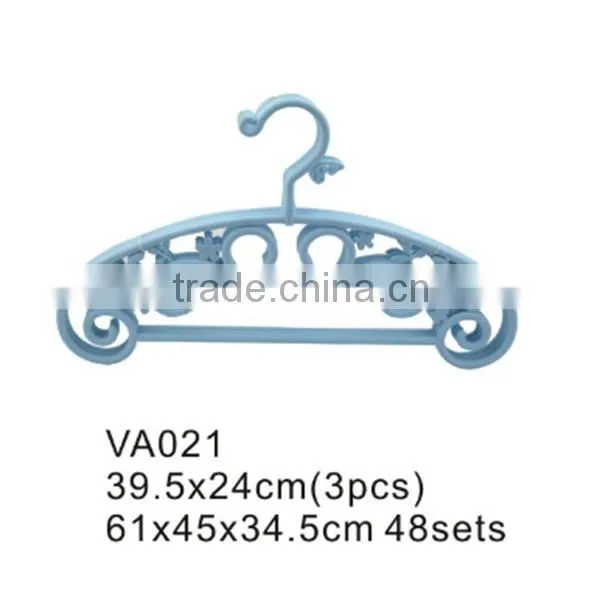 VA020 various new style store suits plastic garment laundry hanger with hook