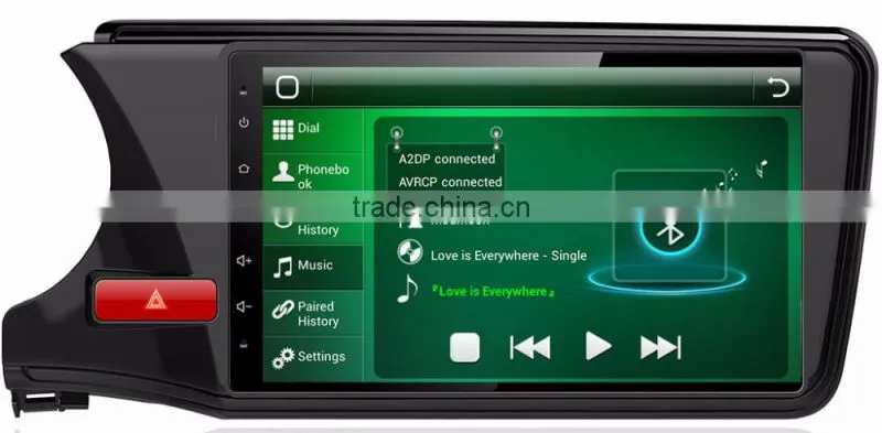 Support 3G/Wifi/Audio/Video Dvd Car Audio System For HONDA CITY 2015 1G Ram 1024*600