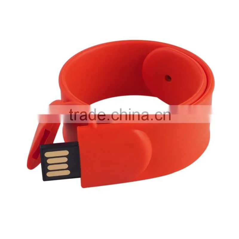 High Quality Silicone USB Flash Drive Bracelet Promotional Price