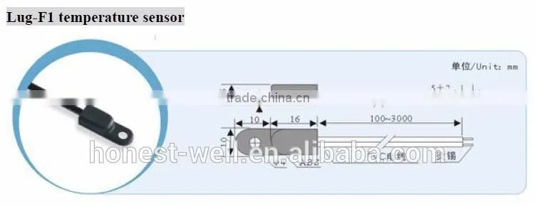 Lug type Surface Temperature Measuring NTC Sensor