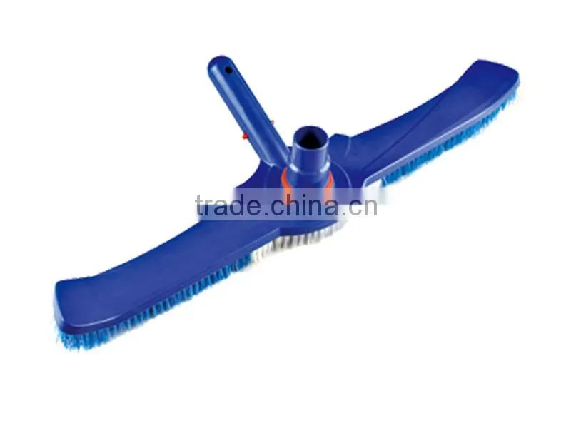 Pool brush vacuum head combo with swivel hose and EZ clip
