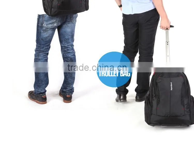 2016 new products trolley bag trolley backpack with wheels