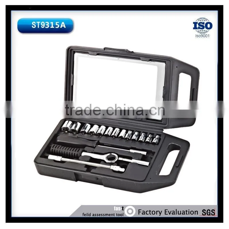 18Pcs Black Case Tool Set,High Quality Socket Tool Kit