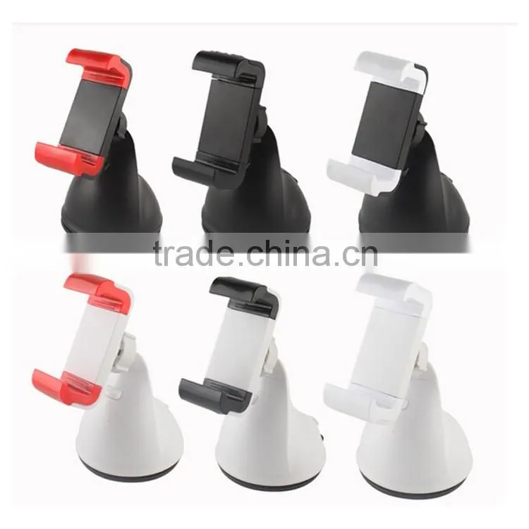 Lazy man windsheild mount holder rotating function clip design sucker cup phone stand