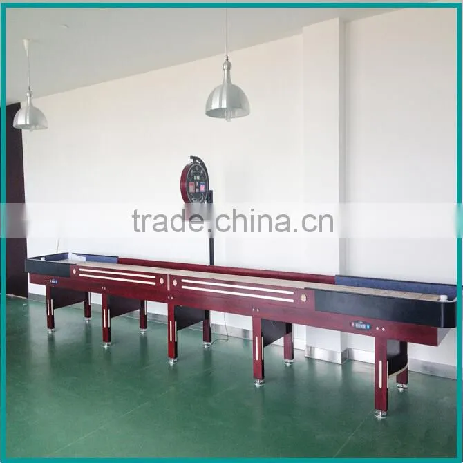 China supply pure wooden shuffleboard game machine