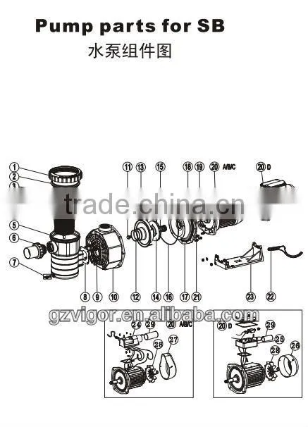 EMAUX centrifugal swimming pool circulation pump