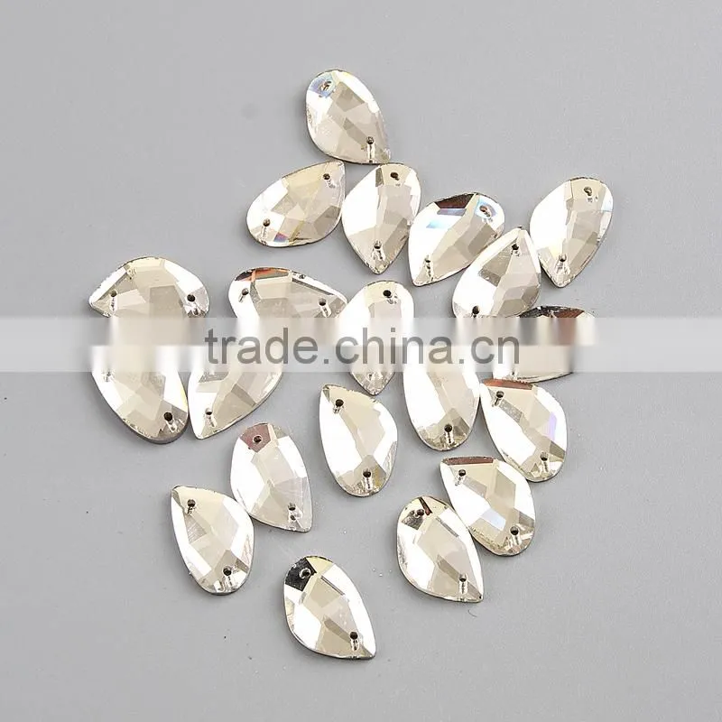 cheap price axe shape flatback sew on stone design for dresses
