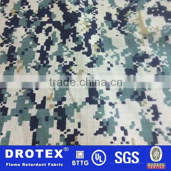7oz FR Cotton Nylon Oil Water Repellent Ripstop Fabric