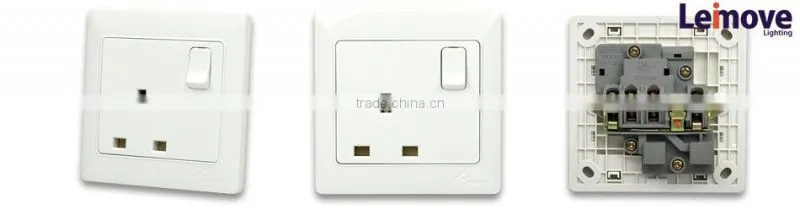 universal energy saving ac 220v wall socket with fuse