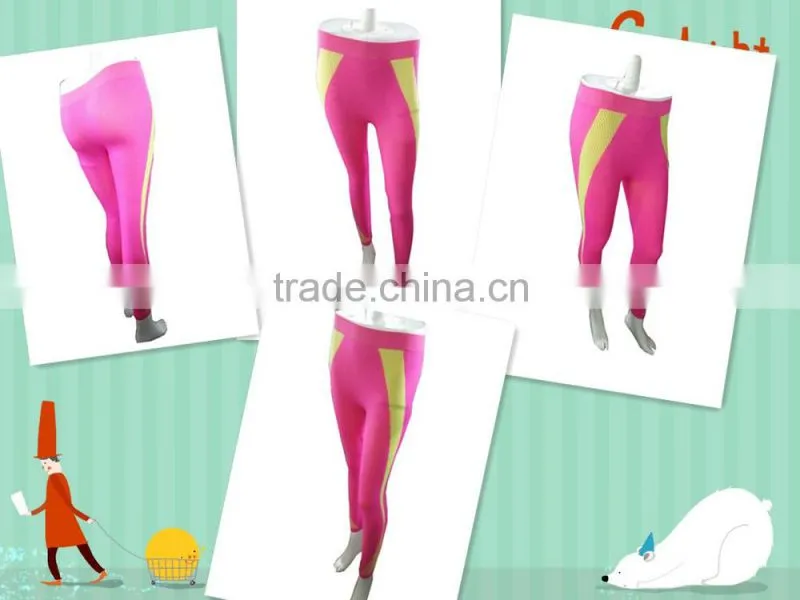 seamless tank top(yellow and neon pink)