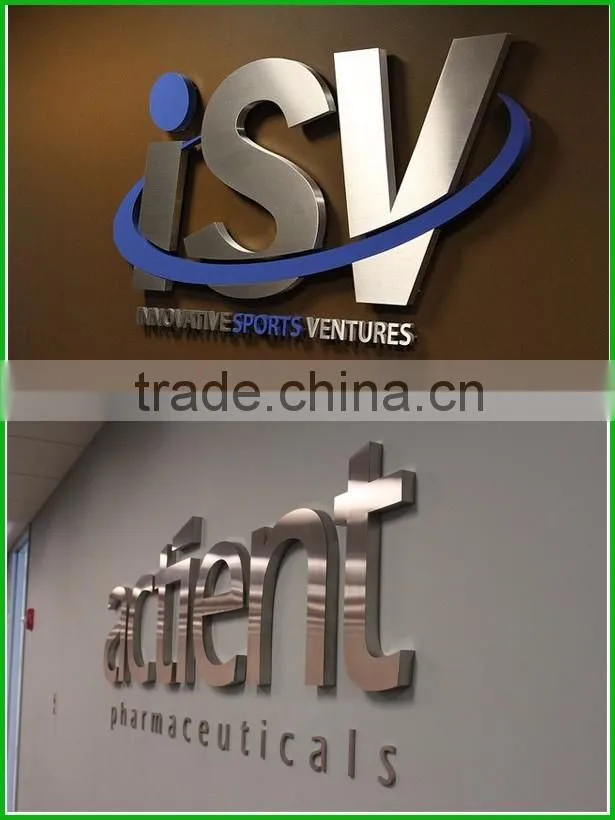 PDL Stainless Steel Letters Painted With Different Color