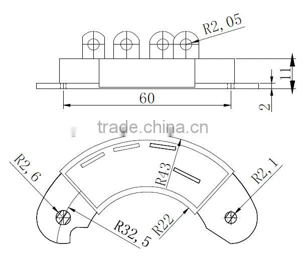 MXG/Y(S3)25~50 Rotation triphase half bridg rectifier module