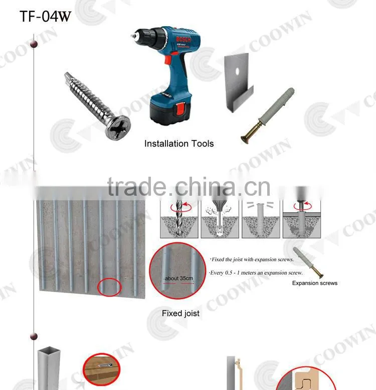 2015 Germany technique slat wall panel