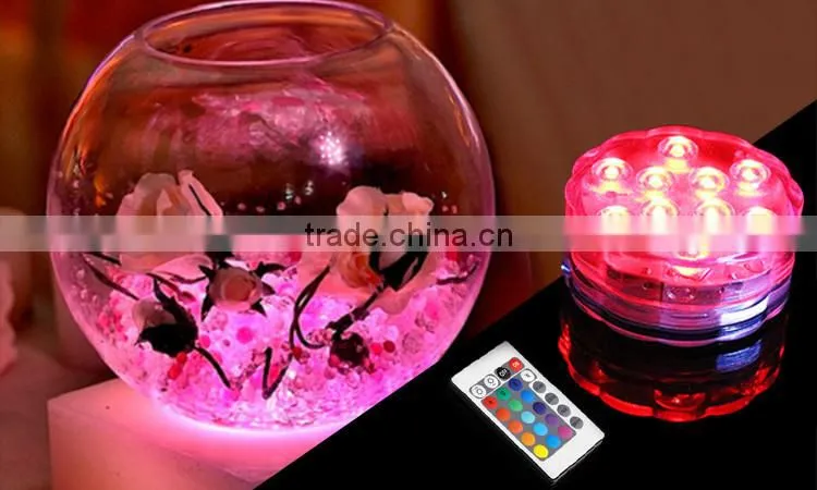 Wholesale Color Changing Aqurium Decoration Remote Controlled Battery Operated Led Light
