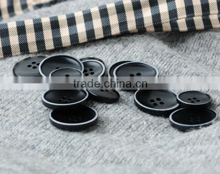 4 Holes Top Class 24L&32L Black Natural Corozo Nut Suit Buttons
