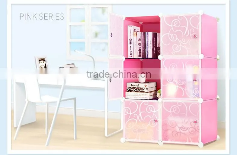 AL0021-3 Hot sell foldable hanging colthes plastic wardrobe