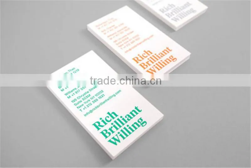 Art paper kraft business cards 250gsm visiting card models
