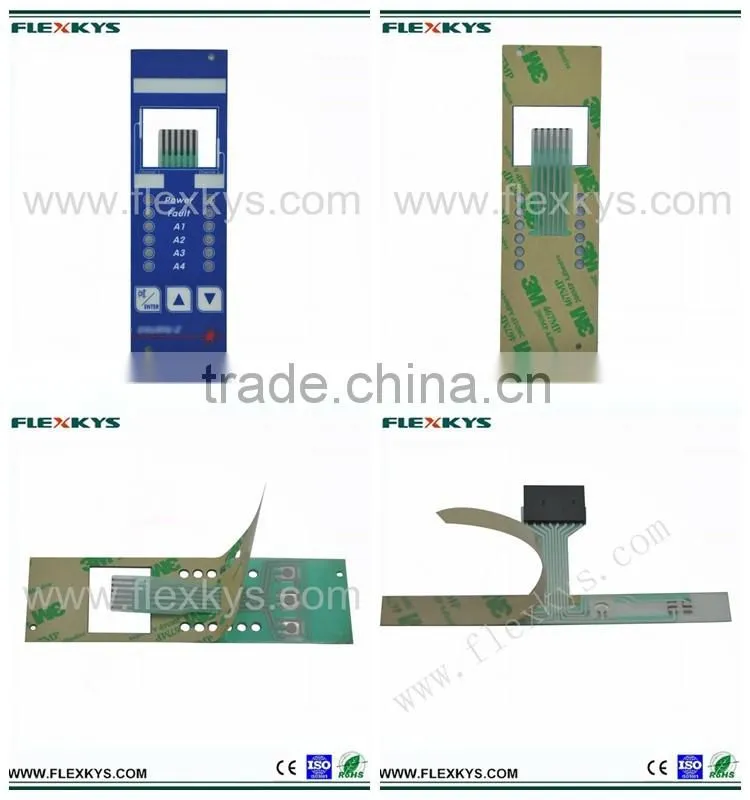 Excellent PET/PC material single circuit metal dome keyboard membrane switch
