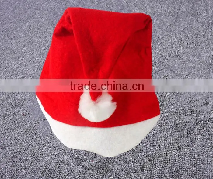 Hot sale 28*35cm size non-woven fabric christmas hats for adults