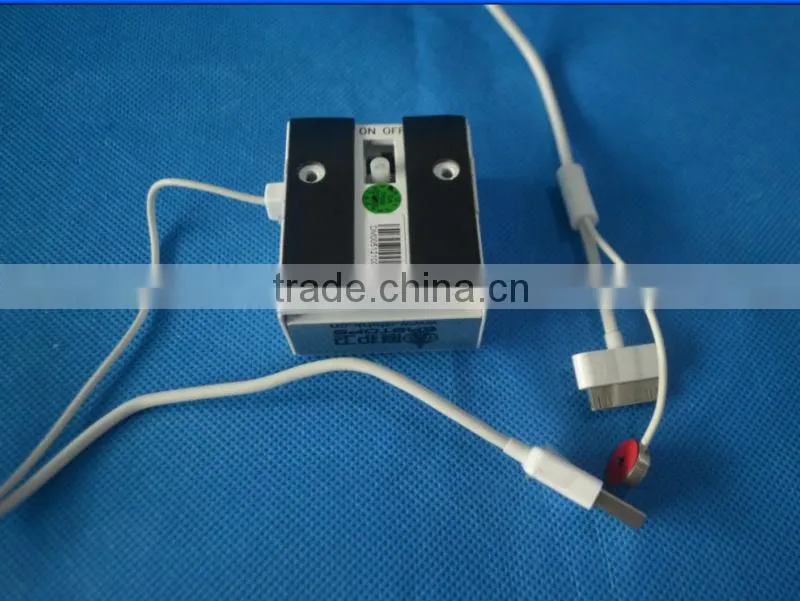 Tablet pc display stand with charger and alarm security