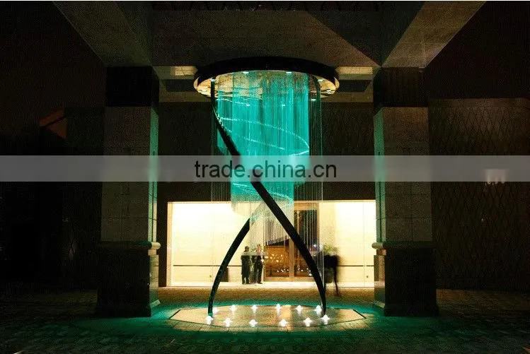 Contemporary horse design Led fiber optic lighting chandelier for park decoration
