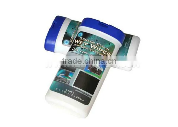 Non-toxic Antibacterial Screen Cleaning Mini Canister Cleaning Wipes