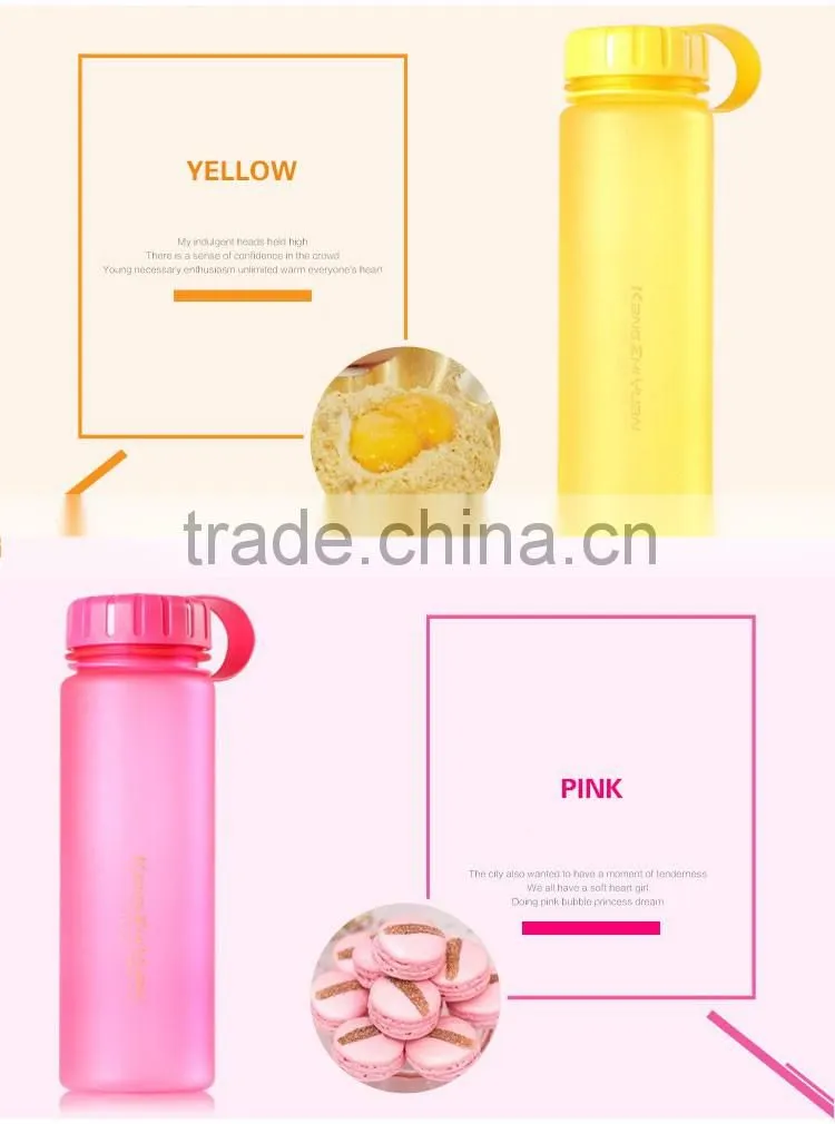500ml Sports Plastic Fruit Water Bottle Shaker Logo Tea Cups