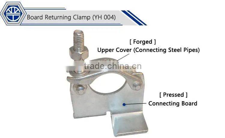 Construction Board Returning Clamp for Pipes and Boards Connecting