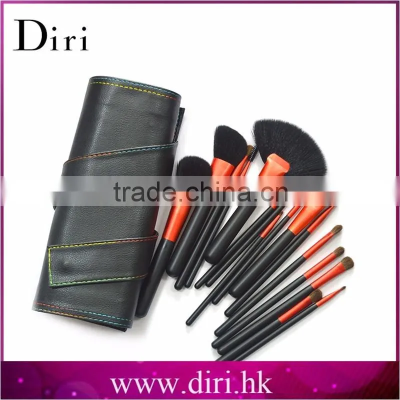 high quality synthetic hair makeup brush 16pcs set