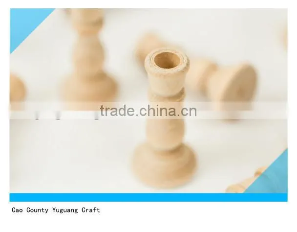 3 inch tall Unfinished Wooden Candle Holders for wedding decor