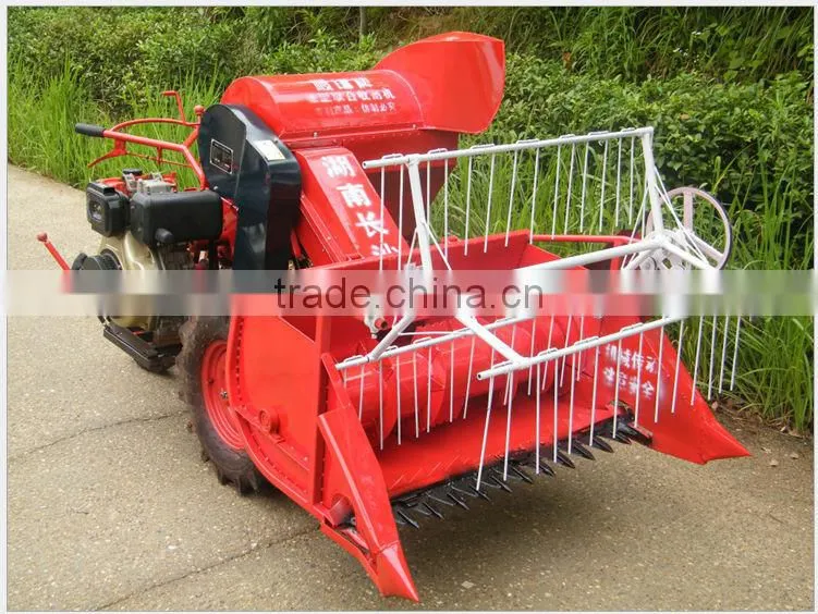 Diesel/gasoline engine mini harvester for rice wheat
