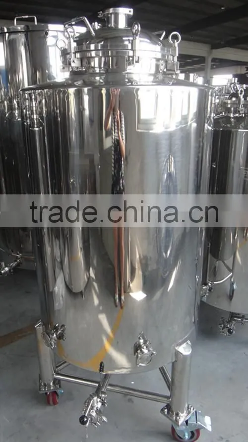 stainless steel movable jacket fermenter
