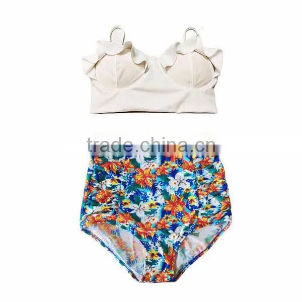 sixe girl india fashion retro high waist bikini china xxx