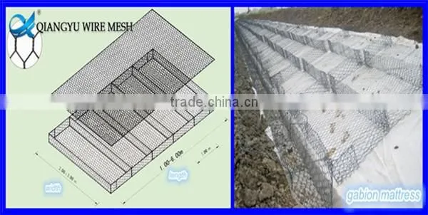 welded wire mesh gabion fence & pvc coated hexagonal wire netting gabion
