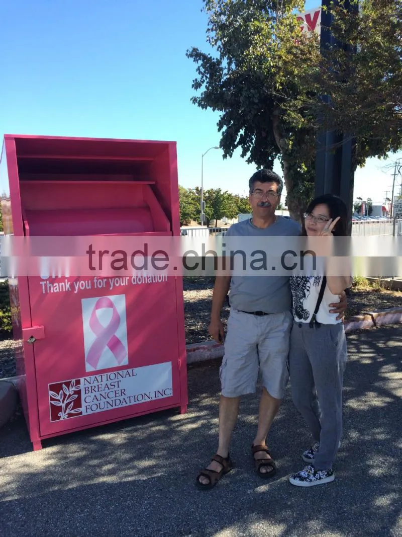 2017 water-proof Optical srength donation bin for clothes and shoes010601