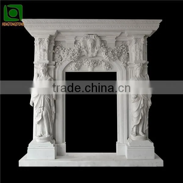 Carved White Stone Door Surrounding
