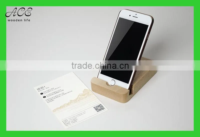 Wooden phone/tablet holder