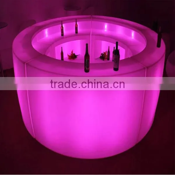 High quality plastic remote control LED straight Bar Counter
