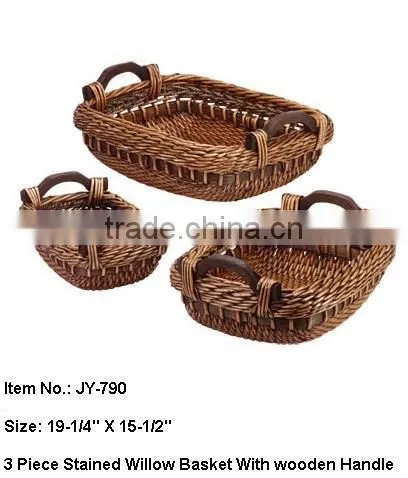 Lined Hyacinth decorative wicker baskets for baby
