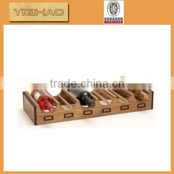 Home wood item wine shelf,wood wine shelf for store..