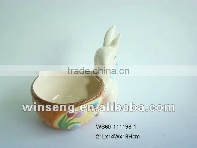 Hot style household items the Easter bunny ceramic ashtray