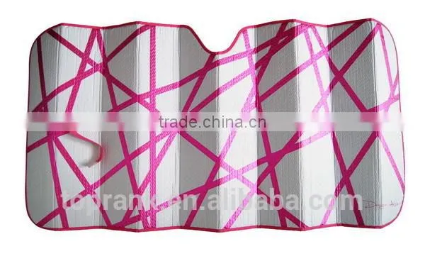 TOPRANK ALUMINIUM CAR SUNSHADE, FRONT WINDSHIELD PRINTING SUNSHADE, BUBBLE CARCOOL