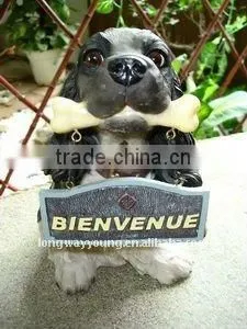 Doorplate dog decoration