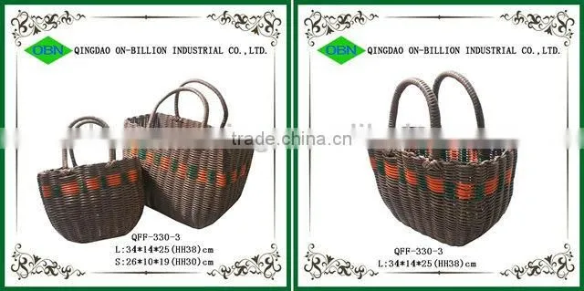 Cheap woven colorful beach bag