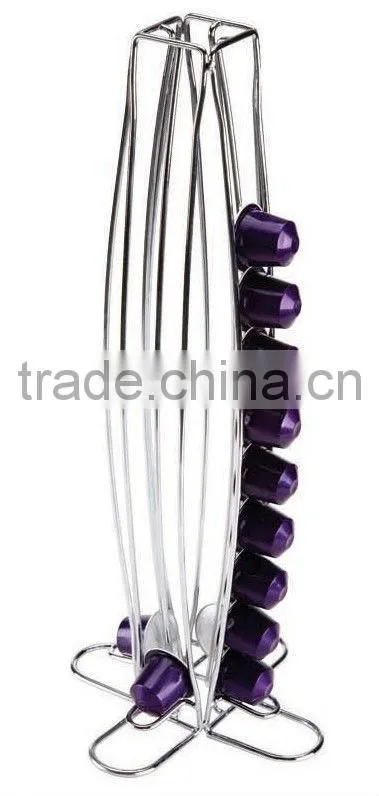 COFFEE CAPSULE HOLDER WITH STAINLESS STELL BASE
