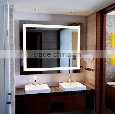 UL approved wall mounted illuminated bathroom vanity mirror