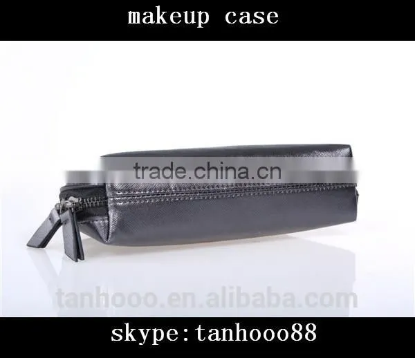 Fashion Style Black Shell Shape Leather Makeup Bags Cases
